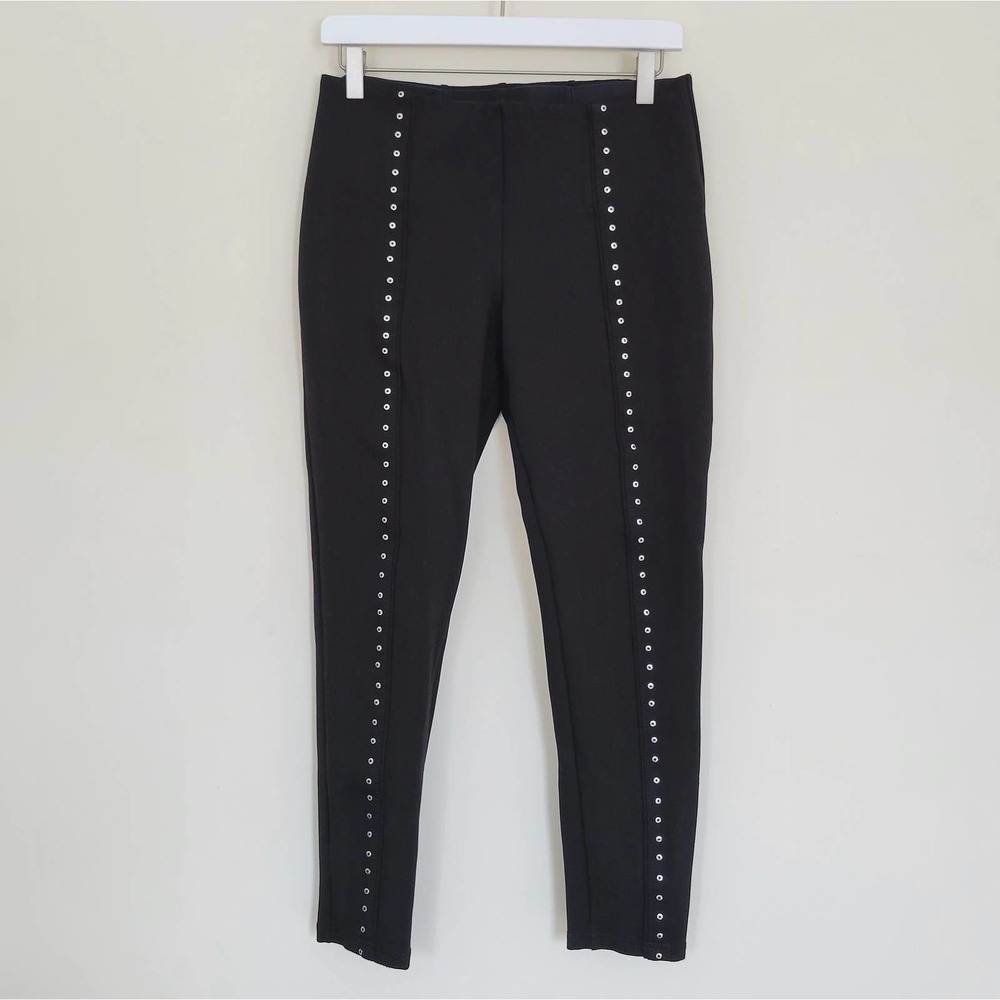 Black Nygard Slims Leggings with Rivet Detailing